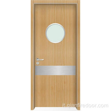 Porte ospedaliere in legno laminato design noce porta d&#39;ingresso